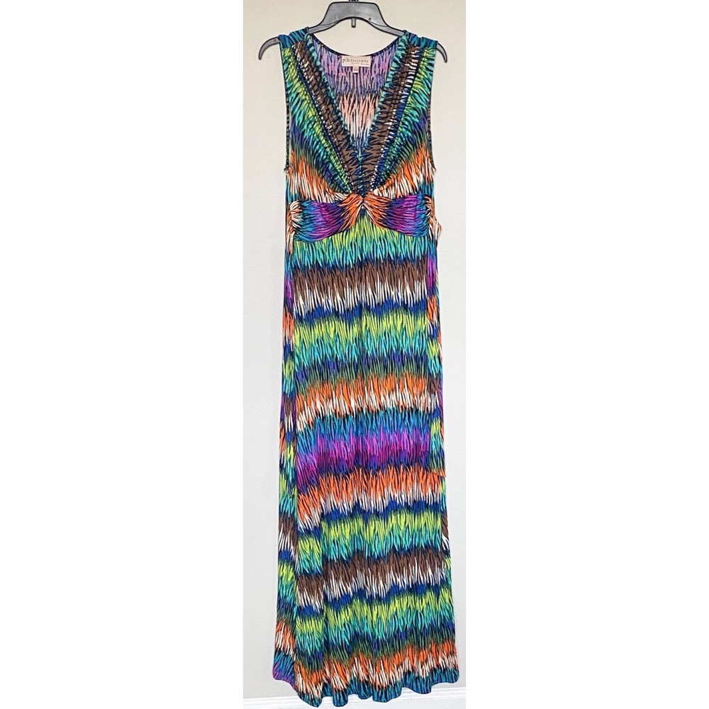 Philosophy Rainbow Stripe Maxi Dress